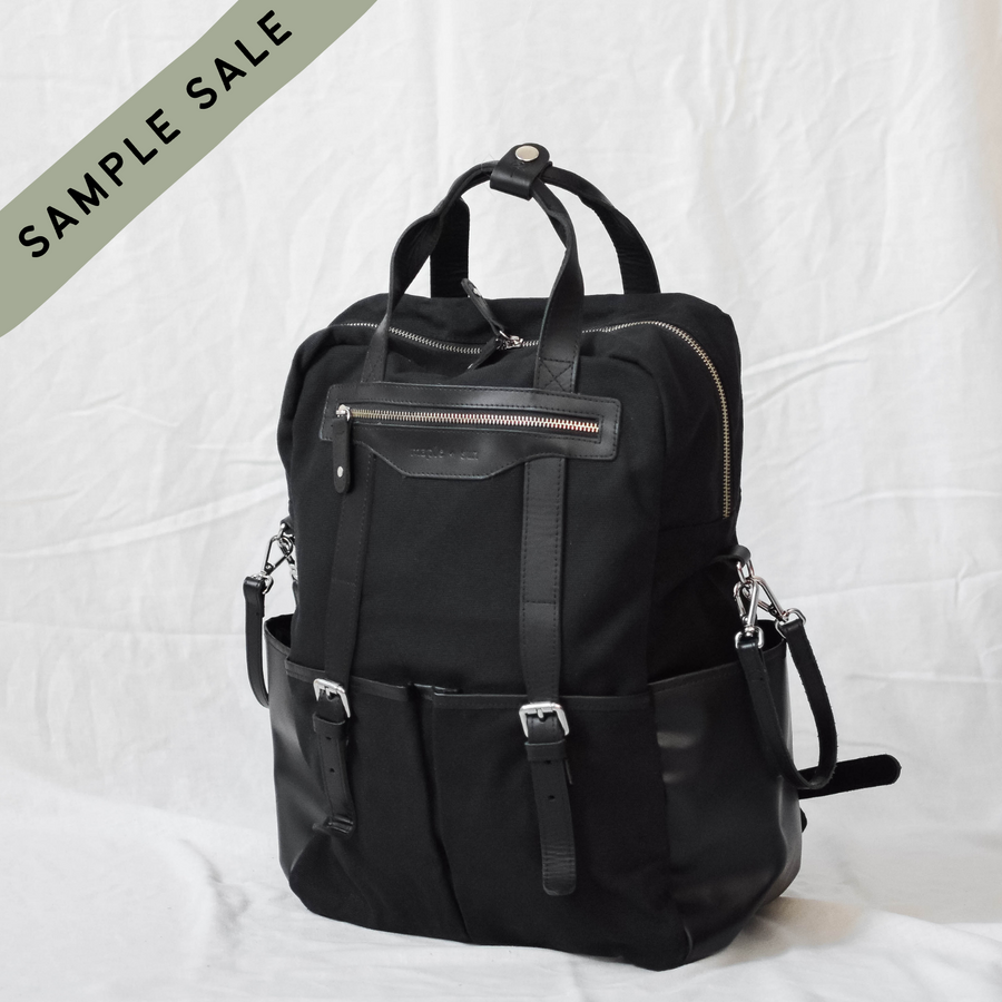 City Backpack - BLACK **SAMPLE SALE**