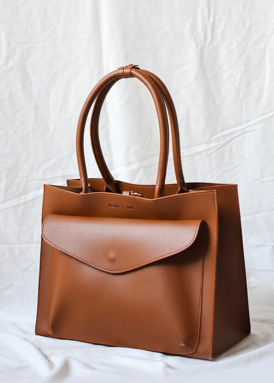 Market Tote Bag - BROWN