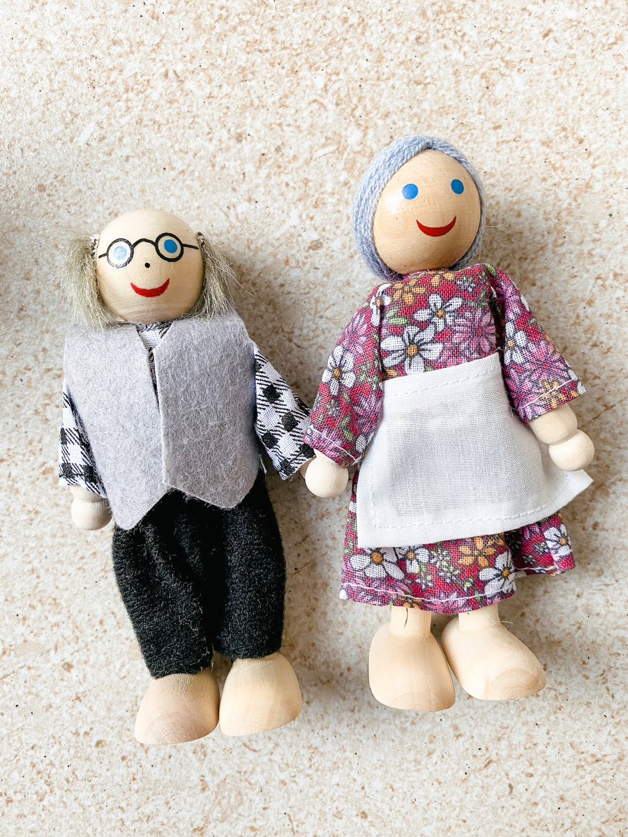 Wooden Doll Family